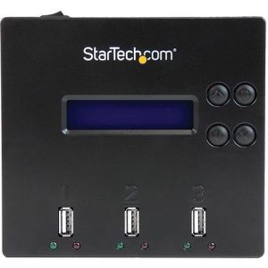StarTech.com Standalone 1 to 2 USB Thumb Drive Duplicator/Eraser, Multiple USB Flash Drive Copier/Cloner, Sector-by-Sector Copy, Sanitizer