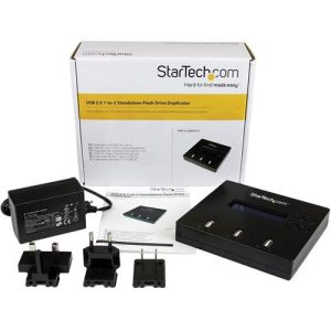 StarTech.com Standalone 1 to 2 USB Thumb Drive Duplicator/Eraser, Multiple USB Flash Drive Copier/Cloner, Sector-by-Sector Copy, Sanitizer
