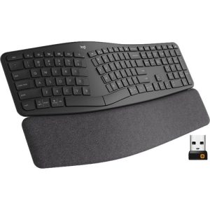 Logitech ERGO K860 Split Ergonomic Keyboard, Wireless Connectivity, Graphite