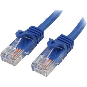 25 ft Blue Snagless Cat5e UTP Patch Cable